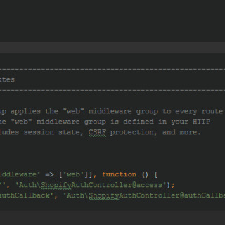 Shopify App - Routes file